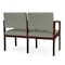 Lesro Lenox 2 Seat Tandem Seating W/ Arm, 44 in W 26 in L 31.5 in H LW2103 - alternate 3